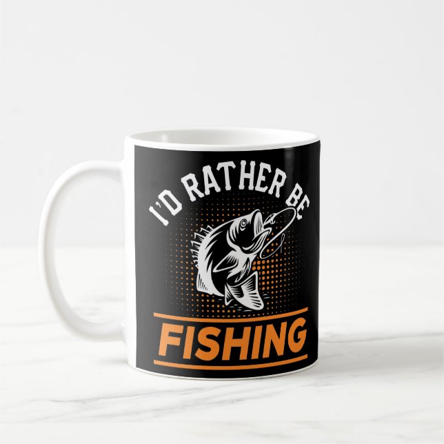 Caneca De Café Citação de Pesca Eu Preferencialmente Os Homens De (Esquerda)
