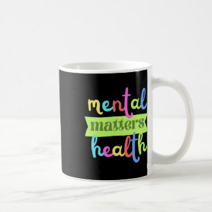 Caneca De Café Citação de Problemas Mentais Coloridos da Vintage
