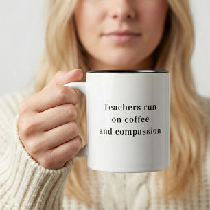 Caneca De Café Citação de Professores Funcionam com Café