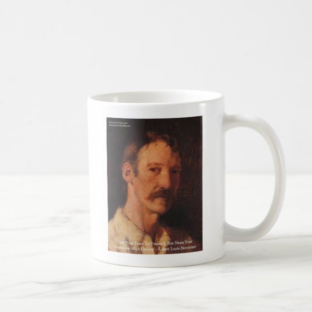 Caneca De Café Citação de Robert Louis Stevenson (Direita)