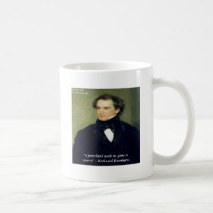 Caneca De Café Citação de Sabedoria de Nathaniel Hawthorne "Mãos