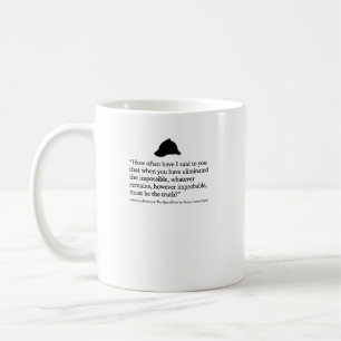 Caneca De Café Citação de Sherlock Holmes O Sinal dos Quatro