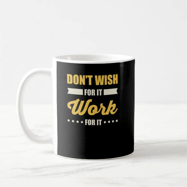 Caneca De Café Citação de Sucesso Motivacional Inspiracional (Esquerda)