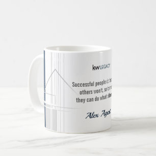 Caneca De Café Citação de Sucesso Serviços de Imóveis / Casa