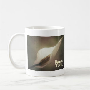 Caneca De Café Citação de Tempo do Peace Lily Dream