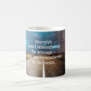 Caneca De Café Citação de Viagem de Viagem Road