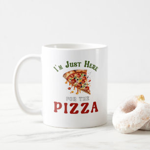 Caneca De Café Citação Divertida de Amante de Pizza