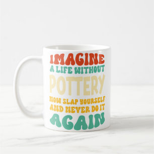 Caneca De Café Citação Divertida de Cerâmica para Amantes de Cerâ