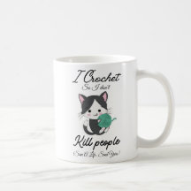 Citação Divertida de Crochê Design para Amantes de