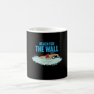 Caneca De Café Citação Divertida de Natação Presente para Nadador
