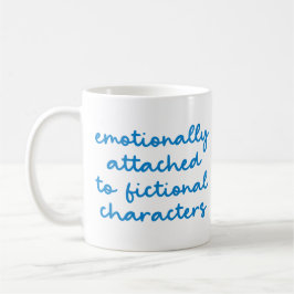 Caneca De Café Citação Divertida para Amantes de Livros Azul Scri