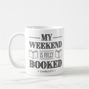 Caneca De Café Citação Divertida Para Amantes de Livros Personali
