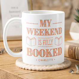 Caneca De Café Citação Divertida Para Amantes de Livros Personali