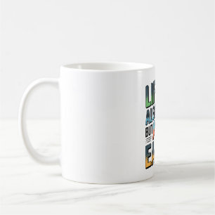 Caneca De Café Citação do algoritmo AI - A vida ficou mais fácil