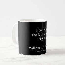 Caneca De Café Citação do Amor de William Shakespeare