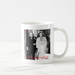 Caneca De Café Citação do Casamento Churchill e Familiar