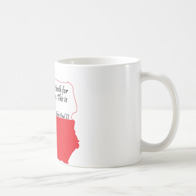 Caneca De Café Citação do Papa João Paulo II (Direita)