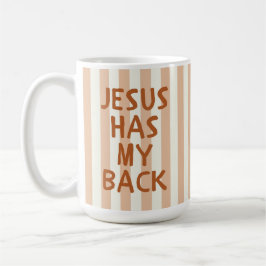 Caneca De Café Citação Encorajadora da Fé Cristã Estética Aconche