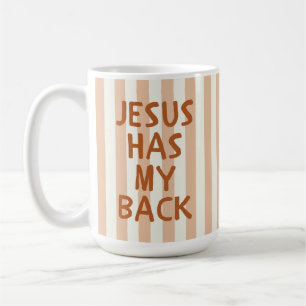 Caneca De Café Citação Encorajadora da Fé Cristã Estética Aconche