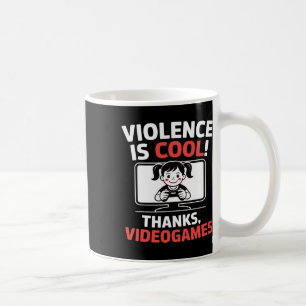 Caneca De Café Citação Engraçada A Violência É Legal Obrigado Vid