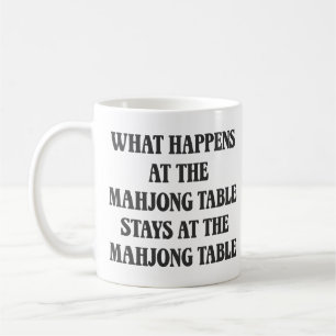 Caneca De Café Citação engraçada de amante de Mahjong Humor Mahj