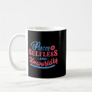 Caneca De Café Citação engraçada de aniversário do signo do zodía