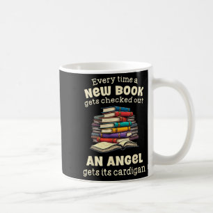 Caneca De Café Citação engraçada de bibliotecário para nerd de bi