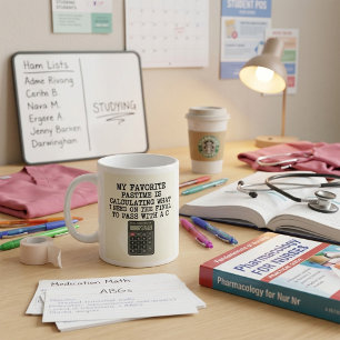 Caneca De Café Citação engraçada de calculadora de exame final pa