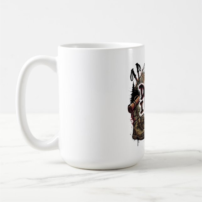 Caneca De Café Citação engraçada de caminhada – “Perigo? Eu sei d (Esquerda)