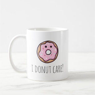 Caneca De Café citação engraçada de desenho animado de rosquinha 