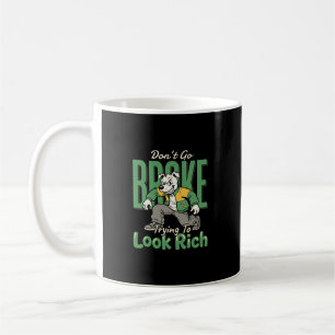 Caneca De Café Citação engraçada de dinheiro de cachorro pingando