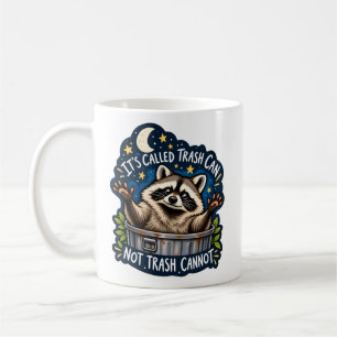 Caneca De Café Citação Engraçada de Guaxinim   Humor Sarcástico d