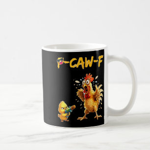 Caneca De Café Citação engraçada de humor de frango Galo Meme Caw