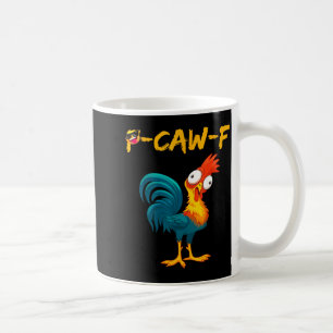 Caneca De Café Citação engraçada de humor de frango meme de galo 