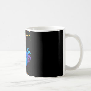 Caneca De Café Citação engraçada de humor de galinha F-caw-f Galo