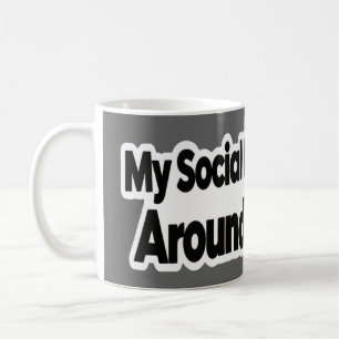 Caneca De Café Citação engraçada de introvertido relacionável Can