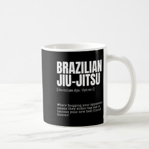 Caneca De Café Citação engraçada de Jiu-Jitsu Brasileiro Humor De