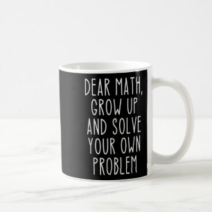 Caneca De Café Citação engraçada de matemática para meninas menin
