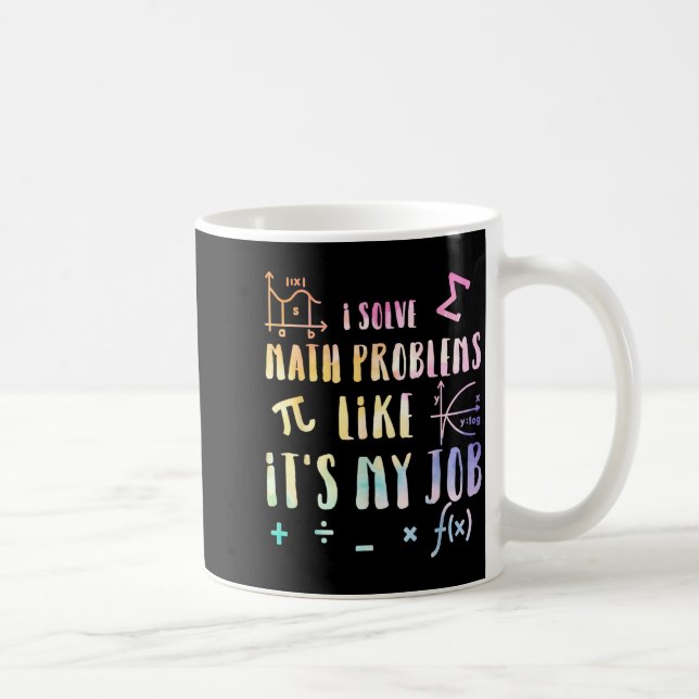 Caneca De Café Citação engraçada de matemática para professor est (Direita)