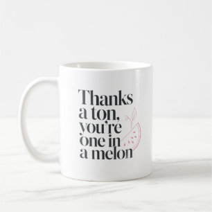 Caneca De Café Citação engraçada de melancia para colega de traba