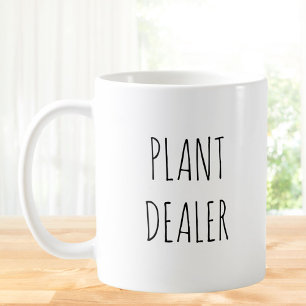 Caneca De Café Citação Engraçada de Piadas do Vendedor de Plantas
