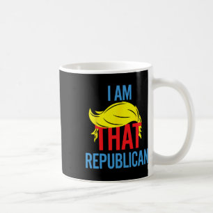 Caneca De Café Citação engraçada de Republicano Conservador Eu So