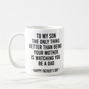 Caneca De Café Citação engraçada de ser sua mãe para o filho no D