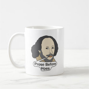Caneca De Café Citação engraçada de Shakespeare - Prosa Antes de