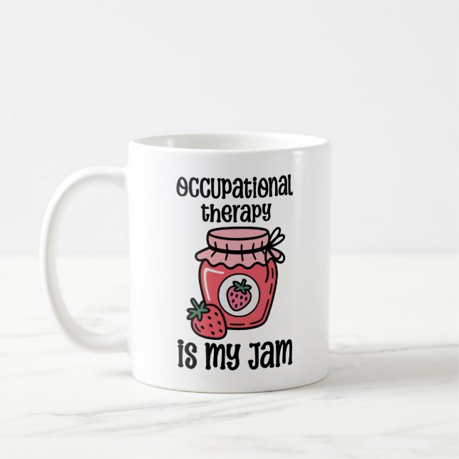 Caneca De Café Citação engraçada de Terapia Ocupacional (Esquerda)