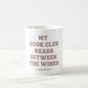 Caneca De Café Citação engraçada do clube do livro personalizada
