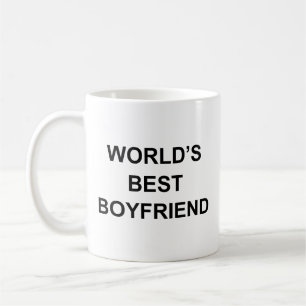 Caneca De Café Citação engraçada do Melhor Namorado do Mundo com
