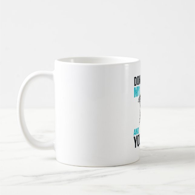 Caneca De Café Citação engraçada do Pitbull, desenho de cachorro  (Esquerda)