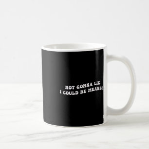 Caneca De Café Citação engraçada e agressiva, para ser honesto, e
