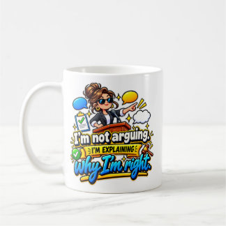 Caneca De Café Citação engraçada e sarcástica explicando por que